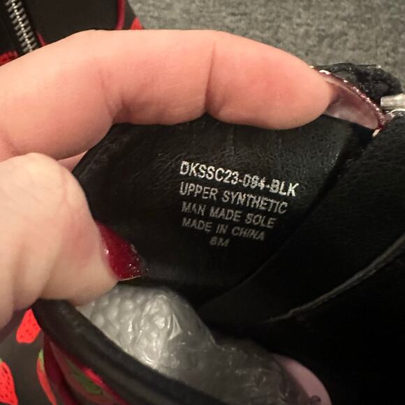 DOLLS KILL X STRAWBERRY SHORTCAKE MEADOW GREETING COWBOY BOOTS Size 8 - Picture 7 of 7